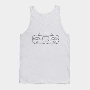 1971 Ford LTD outline graphic (black) Tank Top